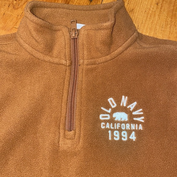 Old Navy Sweatshirt Zip Up Pullover Brown California 1994 kids 6/7 - Picture 2 of 7